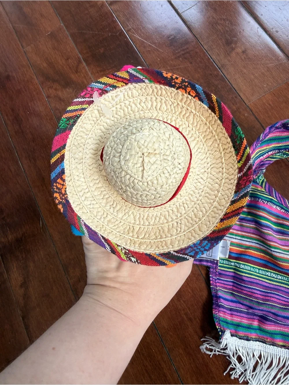 Pup Crew Mexican Fiesta Sombrero & Serape Dog Costume, size XS/Small